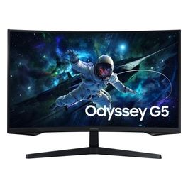 Samsung Monitor Gaming Odyssey G5 (S32CG554) Curvo (1000R) 32" 2560x1440 (WQHD 2K) HDR10 VA 165 Hz 1 ms (MPRT) FreeSync HDMI Display Port Ingresso Audio Flicker Free Eye Saver Mode