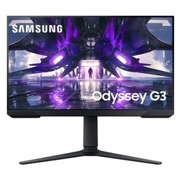Samsung Monitor Gaming 24'' Odyssey G3 (S24AG320) Flat, 24", 1920x1080 (Full HD), VA, 165 Hz, 1 ms, FreeSync Premium, HDMI, Display Port, Ingresso Audio, HAS, Pivot, Flicker Free, Eye Saver Mode