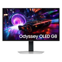 Samsung, Monitor Gaming Odyssey OLED G8 G81SF, 32" UHD Flat, Argento