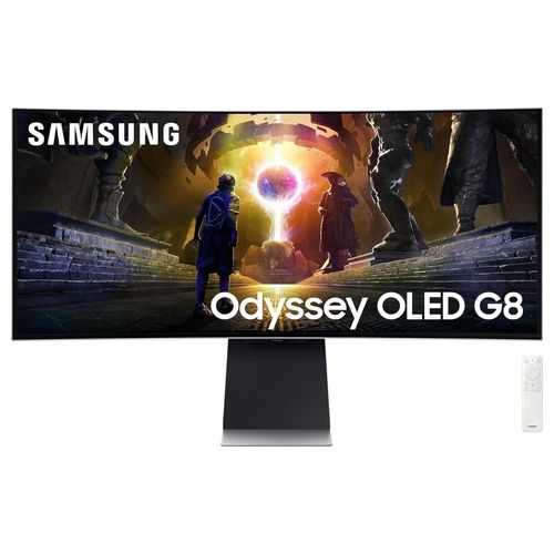 LS34DG850SUXEN Odyssey OLED G8 Monitor Gaming Curvo 34" 3440x1440 WQHD 175Hz 0,03ms FreeSync Premium Pro WiFi colore Argento