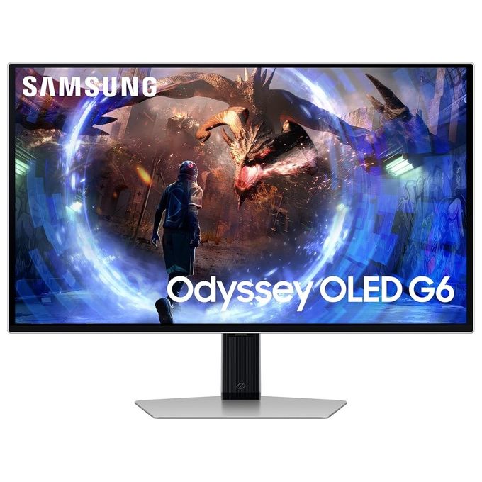 Samsung Odyssey OLED G60SD Monitor Gaming S27DG600SU, 27'', risoluzione 2560x1440 (QHD), 16:9, HDR10+, OLED, 360Hz, 0,03ms (GtG), FreeSync Premium Pro, HDMI, USB, DP, HAS, Pivot