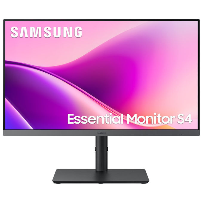 Samsung monitor 24 led ips 16:9 fhd 5ms 300 cdm 100hz, pivot, usb-c dock, dp/hdmi, multimediale, s4 s24f40