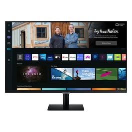 Smart Monitor M5 (S27BM500), Flat 27'', 1920x1080, Full HD, Piattaforma Smart TV (Amazon Video, Netflix), Airplay, Mirroring, Office 365, Wireless Dex, Casse Integrate, IoT Hub, WiFi, HDMI