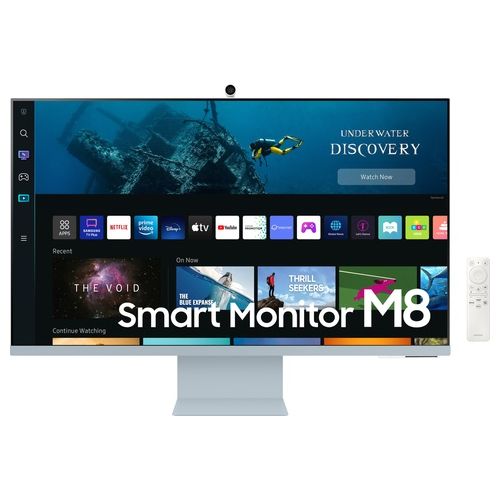Samsung Monitor Smart S32BM80B Ultra Hd 32" UHD 4K Airplay Mirroring Wireless Dex Casse Integrate WiFi USB TypeC Blu