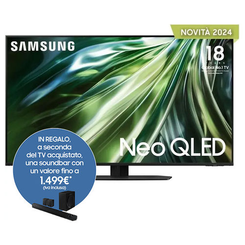 Samsung Neo QLED 4k QE50QN90DATXZT 50 pollici Smart Tv processore NQ4 AI GEN2 TECNOLOGIA QUANTUM MATRIX DOLBY ATMOS OTS