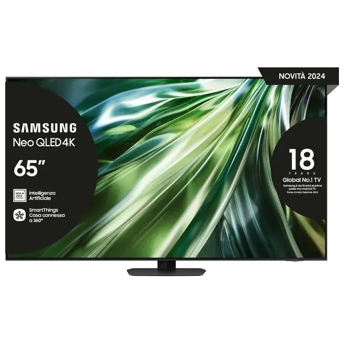 Samsung Neo QLED 4k QE65QN90DATXZT 65 pollici Smart Tv processore NQ4 AI GEN2 TECNOLOGIA QUANTUM MATRIX DOLBY ATMOS OTS