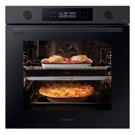 Samsung NV7B4440VBB Forno Elettrico Multifunzione da incasso a Vapore Capacità 76 Litri Dual Cook Classe Energetica A Wi-Fi 59,5 cm Nero