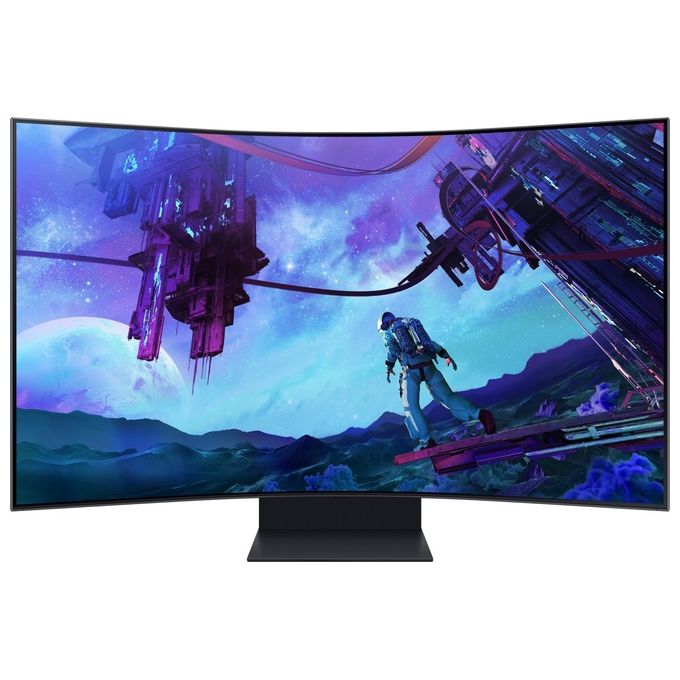 Image of Samsung Odyssey Ark (LS55CG970) Curvo (1000R) 55'' 3840x2160 (UHD 4K) Mini-LED HDR10 VA 165Hz 1ms Freesync Premium Pro HDMI USB WiFi Bluetooth Casse Integrate HAS Pivot