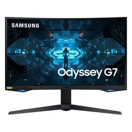 Odyssey Monitor Gaming G7 da 27'' 2560x1440 (WQHD 2K) Curvo (1000R), HDR 600, VA, 240 Hz, 1ms, FreeSync Pro, G-Sync, HDMI, USB 3.0, Display Port, Ingresso Audio, HAS, Pivot, PIP, PBP