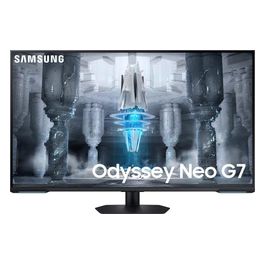 Samsung Monitor Gaming Odyssey Neo G7 (S43CG700), Flat, 43'', 3840x2160 (UHD), Piattaforma Smart TV, HDR10+, VA, 144Hz, 1ms, Freesync Premium PRO, HDMI, Display Port, USB, WiFi, Bluetooth, Casse