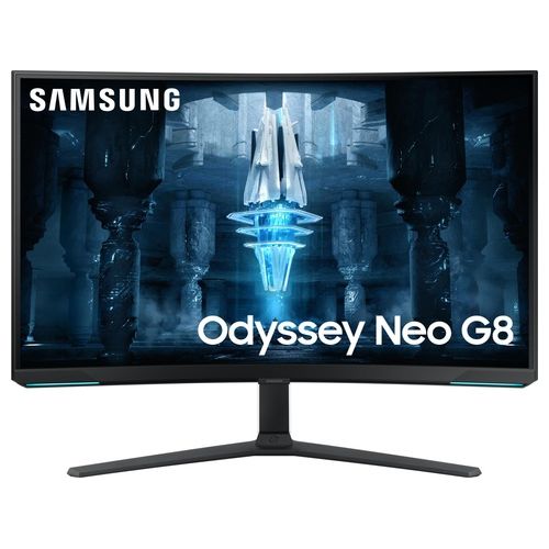 LS32BG850NPXEN Monitor Gaming Odyssey Neo G8 da 32" UHD Curvo Risoluzione 3840x2160 Pixel Frequenza 240 Hz Tecnologia Quantum Matrix Mini LED colore Bianco