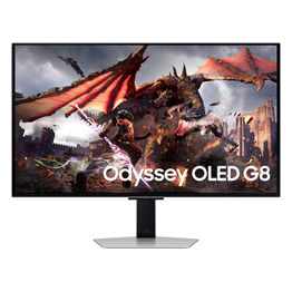 Samsung Monitor Gaming Samsung Odyssey G8 G80SD (LS32DG800SUXEN) 32'' OLED Flat, UHD (3,840 x 2,160), 0.03ms(GTG), 240Hz Max., FreeSync Premium Pro, HDR10+ Gaming, Silver