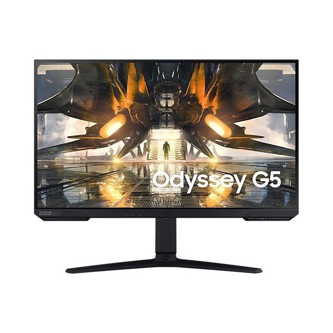 Gaming Monitor Odyssey G5 (S27AG500), Flat, 27'', 2560x1440 (WQHD), HDR 10, IPS, 165 Hz, 1 ms, FreeSync Premium, G-Sync, HDMI, Display Port, Ingresso Audio, HAS, Pivot, Flicker Free