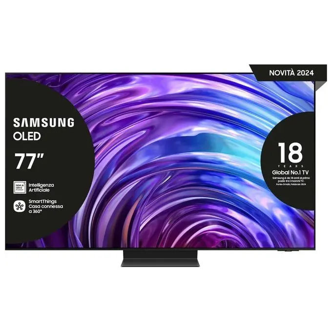 Image of Samsung OLED 4k QE77S95DATXZT 77 pollici Smart Tv processore NQ4 AI GEN2 INFINITY ONE DESIGN DOLBY ATMOS OTS+