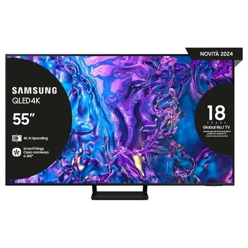 Q70D Tv Qled 4K 55 pollici 2024 Smart Hdr10 Wifi 4 Hdmi 2 usbq