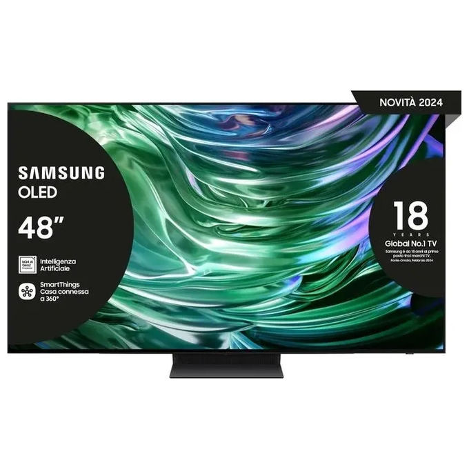 Samsung QE48S90DAEXZT Smart TV 48 Pollici 4K Ultra HD Display OLED Sistema Tizen NQ4 AI GEN2 Classe G Dolby Atmos colore Nero