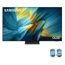 QE55S95FATXZT TV 55 pollici QLED 4K con tecnologia OLED per qualità dell'immagine eccezionale e colori vividi