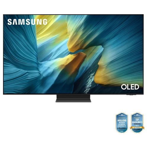 QE55S95FATXZT TV 55 pollici QLED 4K con tecnologia OLED per qualità dell'immagine eccezionale e colori vividi