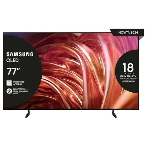 QE77S85DAEXZT Smart TV 77 Pollici 4K Ultra HD Display OLED Sistema Tizen DVBT2/C/S2 Classe F Dolby Atmos colore Nero