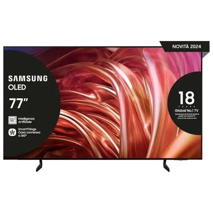 Samsung QE77S85DAEXZT Smart TV 77 Pollici 4K Ultra HD Display OLED Sistema Tizen DVBT2-C-S2 Classe F Dolby Atmos colore Nero