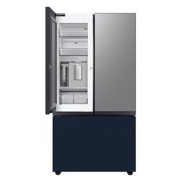 SAMSUNG RF24BB660E2MES Frigorifero 3 porte BESPOKE con Beverage Center 674 Litri Classe E  91x178x73 cm Acciaio inossidabile e blu metallo