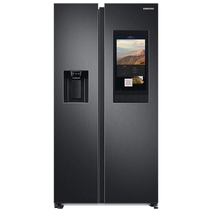 SAMSUNG Family Hub RS6HA8891B1/EF Frigorifero Side by Side 614 Lt Classe E Dispenser dell’acqua con allaccio idrico Antracite 