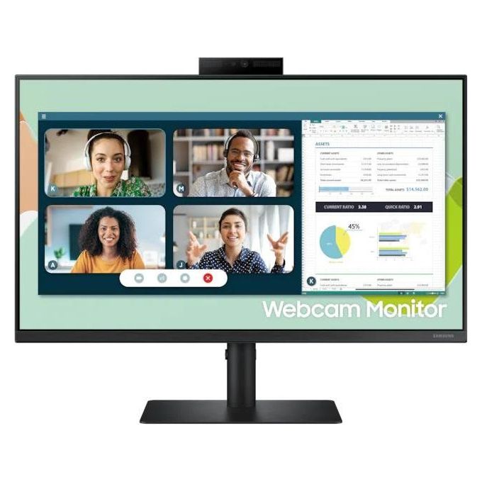 SAMSUNG Monitor LED IPS LS24A400VEU 190x1080 Full HD Tempo di Risposta 5 ms