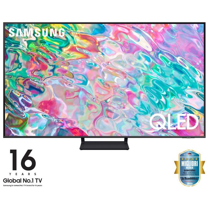 Samsung Series 7 Tv QLed 4K 55? QE55Q70B Smart TV Wi-Fi Titan Gray 2022 Processore Quantum 4K Retroilluminazione Led Gaming Mode Suono Dinamico