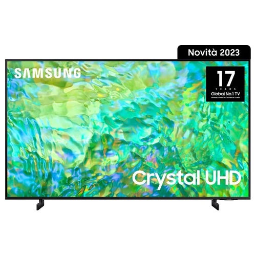 Samsung Tv Led 4K UE85CU8070UXZT 85 pollici Smart Tv Processore Crystal 4K OTS Lite