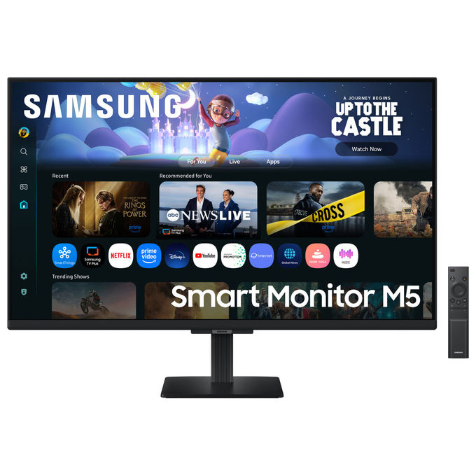 SAMSUNG Smart Monitor M5 - M50F MONITOR, 32 ", Full-HD, 1920 x 1080 Pixel, tempo di risposta 4 ms, refresh rate 60 Hz