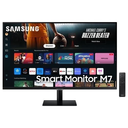 Smart Monitor M7 S32DM700 Nero 32''  VA, UHD 4K (3840 x 2160), 60Hz, 4ms, Inclinabile, 2 HDMI (2.0), USB-C (65W), 3 USB-A, Smart TV, Gaming Hub