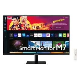 Smart Monitor M7 (S32BM700), Flat 32', 3840x2160 (UHD 4K), Piattaforma Smart TV, Airplay, Mirroring, Office 365, Wireless Dex, Casse Integrate, WiFi, HDMI, USB Type-C