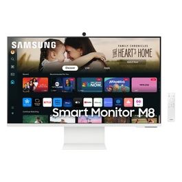 Smart Monitor M8 (S32DM801) Flat 32'' 3840x2160 (UHD 4K) Smart Hub con app di streaming Office 365 Gaming Hub Speaker integrati Telecomando WiFi HDMI USB-C