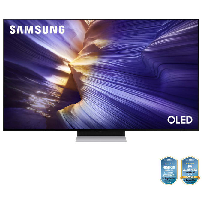 Samsung QE77S90FAEXZT Smart TV OLED 77'' 4K Ultra HD Wi-Fi Tizen HDR+ 144Hz DVB-T2 colore Nero