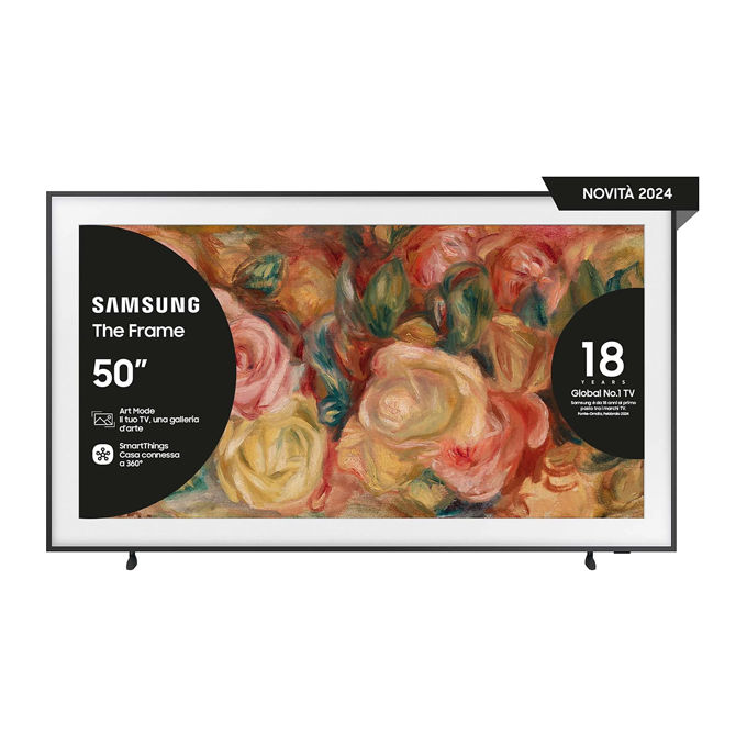Image of Samsung The Frame QE50LS03DAUXZT 50 pollici Smart Tv MODERN FRAME DESIGN and ART MODE PROCESSORE QUANTUM 4K DOLBY ATMOS OTS