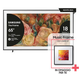 The Frame QE65LS03DAUXZT 65 pollici Smart Tv MODERN FRAME DESIGN & ART MODE PROCESSORE QUANTUM 4K DOLBY ATMOS OTS