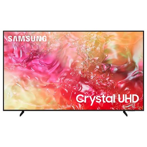 Samsung TV Crystal UHD 4K 75 pollici UE75DU7170UXZT Smart TV Wi-Fi Black 2024 Processore Crystal 4K 4K Upscaling Slim Look Design OTS Lite