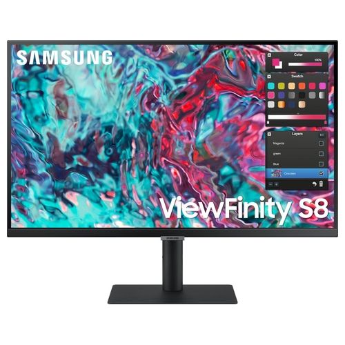 Samsung ViewFinity S8 S27B800PXP S80PB Series - Monitor LED - 27" - 3840 x 2160 4K a 60 Hz - IPS - 350 cd/m - 1000:1 LS27B800TGUXEN
