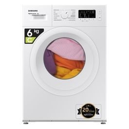 Samsung WW60A3120WE/ET Lavatrice Slim Carica Frontale Classe energetica C Capacita' di carico 6 Kg Centrifuga 1200 giri Profondita' 40 cm Motore Digital Inverter Vapore Igienizzante