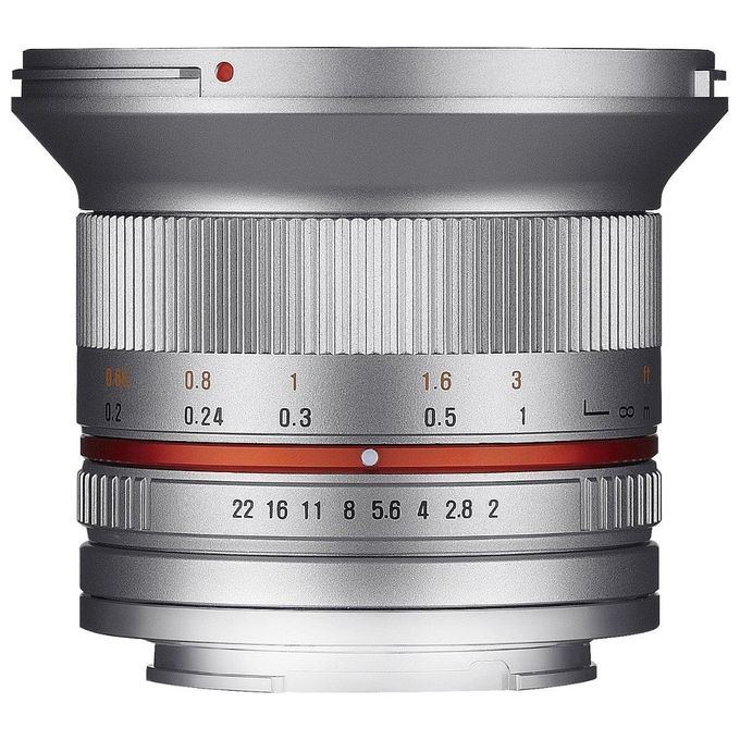 Samyang F1220506102 Obiettivo 12mm F/2.0 Ncs Cs per Sony E Silver