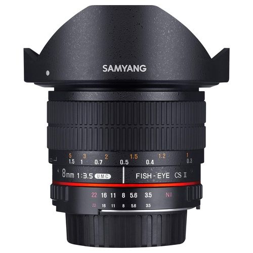 Samyang Obiettivo 8mm f/3.5 Fish-eye CS II UMC per Nikon (AE)