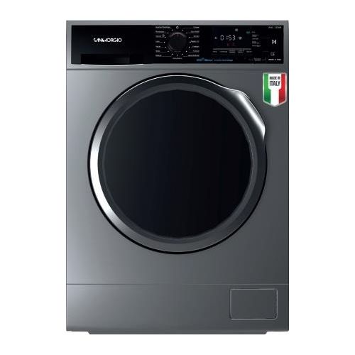San Giorgio F814CA8SC Lavatrice 8 Kg Classe A Profondità 53 cm Centrifuga 1400 giri Inverter Vapore colore Argento