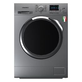 San Giorgio F814DISC Lavatrice Caricamento Frontale 8Kg 1400rpm Inverter AquaStop Oblo Nero Cromo Colore Silver