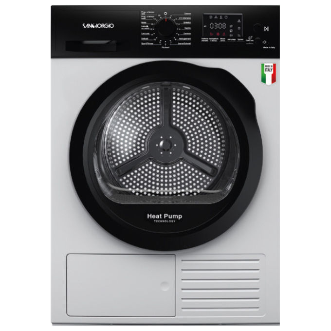 San Giorgio SDR8I Asciugatrice 8 Kg a Pompa Di Calore Inverter Classe C