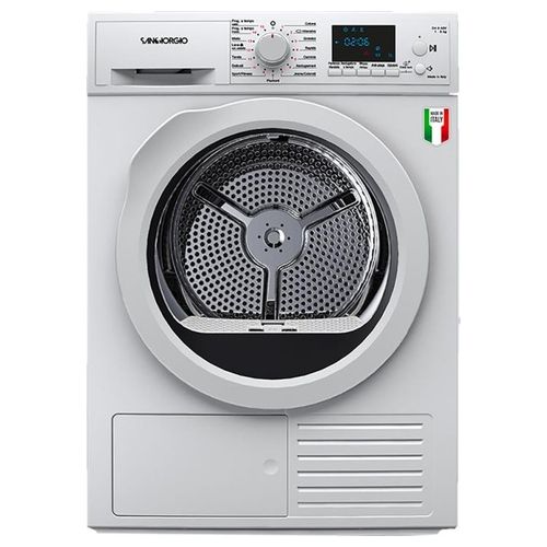 San Giorgio SDR8P Asciugatrice Pompa di Calore 8 Kg Classe A++ 15 programmi 65 dB (85x59,5x63 cm) colore Bianco