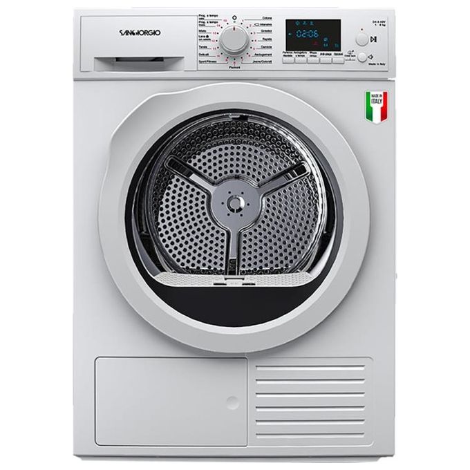 Image of San Giorgio SDR8P Asciugatrice a Pompa di calore Classe Energetica A++ Capacita' di carico 8Kg Motore PSC