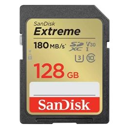 SanDisk Extreme 128Gb SDHC fino a 180 MB/s UHS-I Class 10 U3 V30