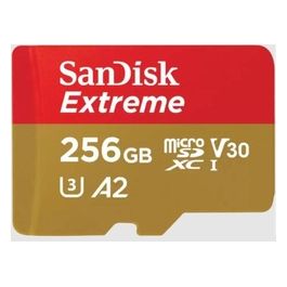 SanDisk Extreme 256Gb MicroSDXC UHS-I Classe 3