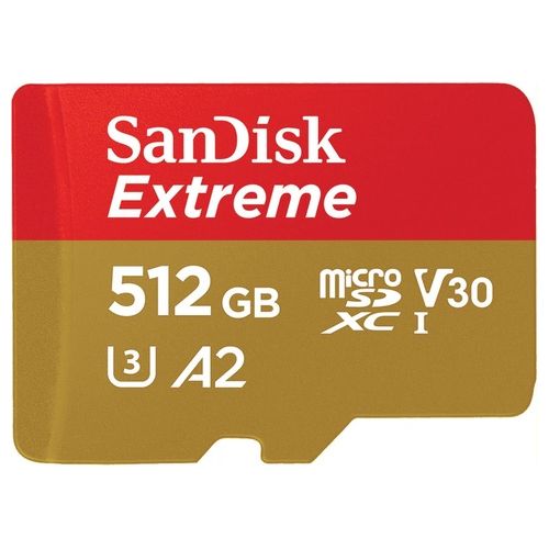 SanDisk Extreme 512Gb MicroSDHC UHS-I Classe 10