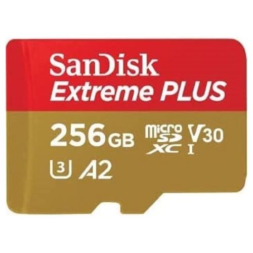 SanDisk Extreme PLUS Scheda di Memoria Flash 256Gb A2 / Video Class V30 / UHS-I U3 / Class10 UHS-I microSDXC